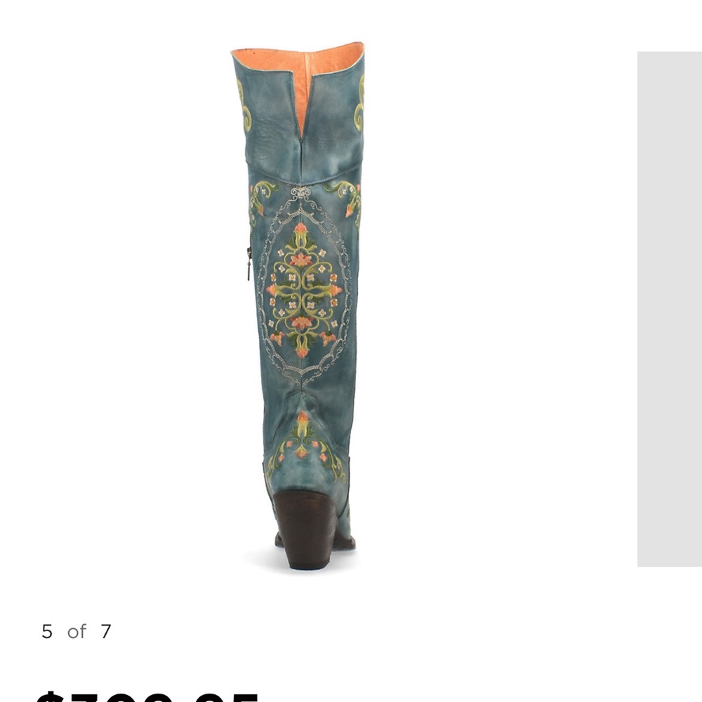 COPY - Dan post flower women’s knee high western boots - Picture 7 of 7